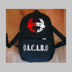 A.C.A.B. jednoduchý ľahký ruksak, rozmery pri plnom obsahu cca: 40x27x10cm materiál 100%polyester